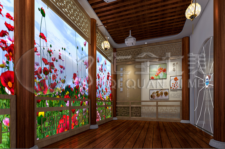 中小學生禁毒教育展館方案策劃-毒品預防教育基地互動設備-校園毒品預防教育中心平面設計