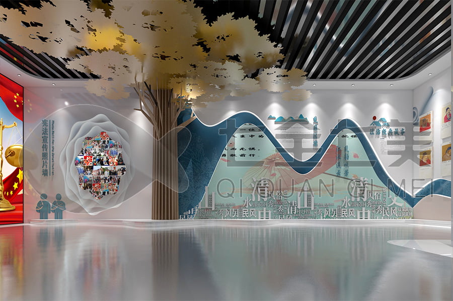 普法館，普法宣傳展廳解決方案公司，法院法制教育展館設(shè)計(jì)圖片