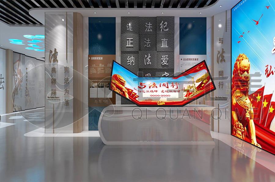 未成年法治教育基地，法制宣傳平臺(tái)產(chǎn)品，法院法制主題展廳設(shè)計(jì)平面圖